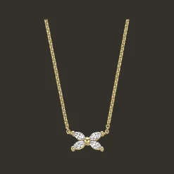 Gatsby Gala Halsketting 18kt Geel goud Diamant AP04 N 0035